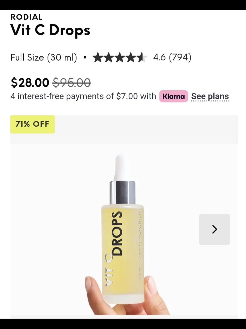 Rodial Vit C Drops